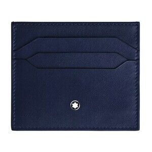Montblanc Leather Card Holder With Circular Logo Detail - NWT